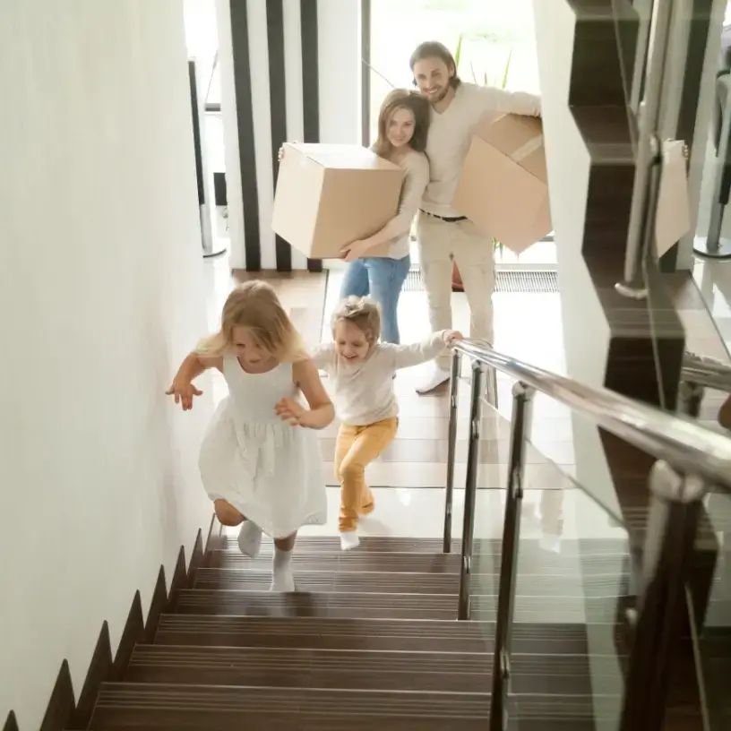Family moving into new home