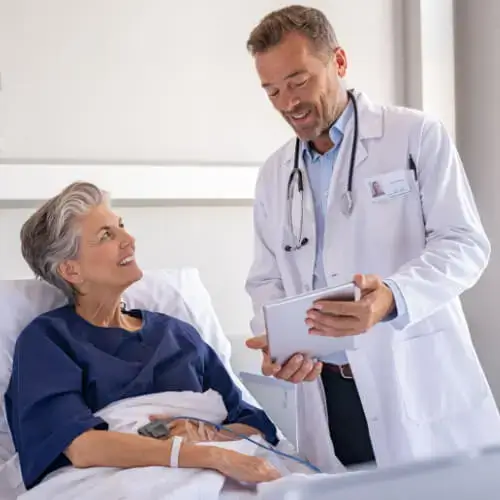 Woman-in-hospital-with-private-hospital-insurance